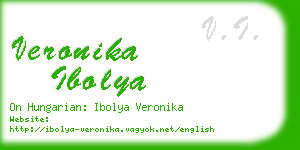 veronika ibolya business card